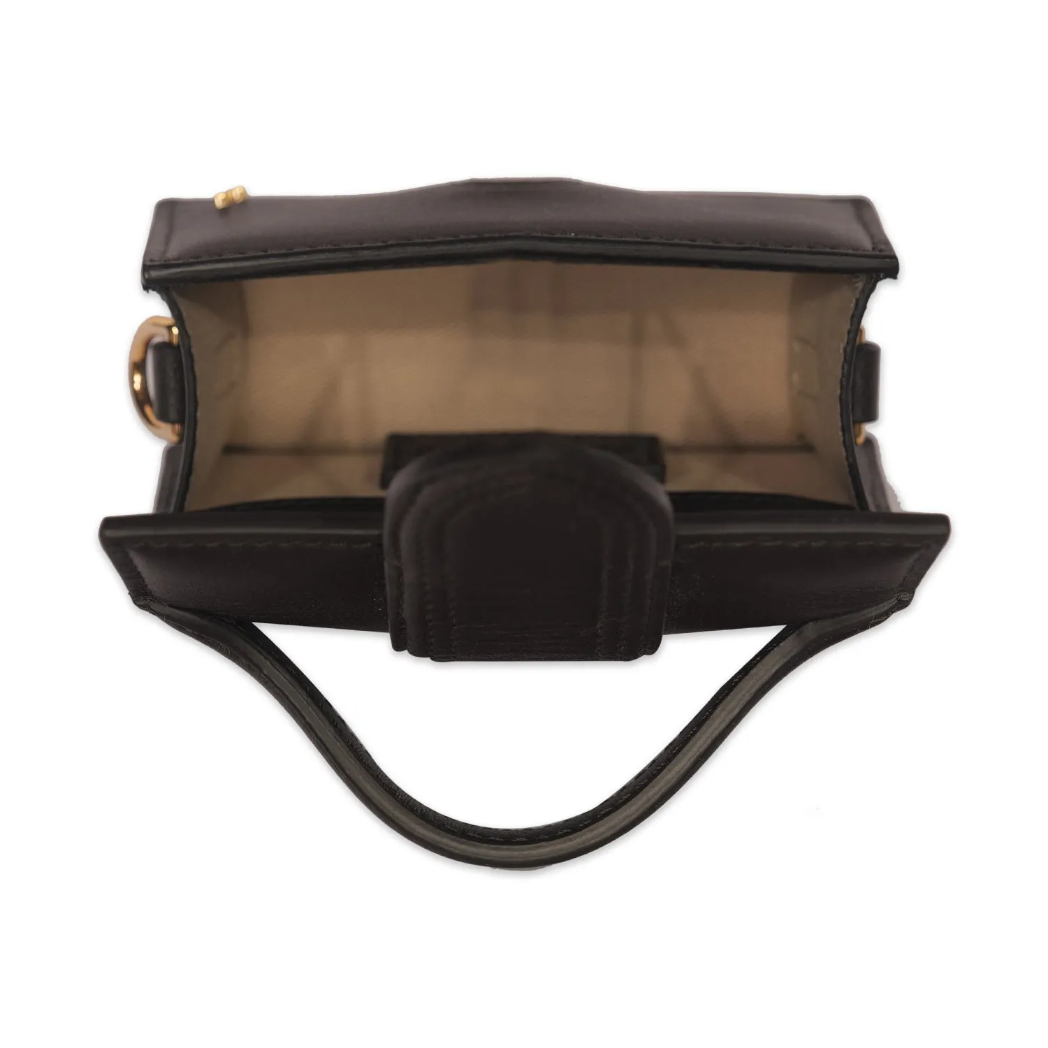 JACQUEMUS LE PETIT BAMBINO HANDBAG IN DARK BROWN