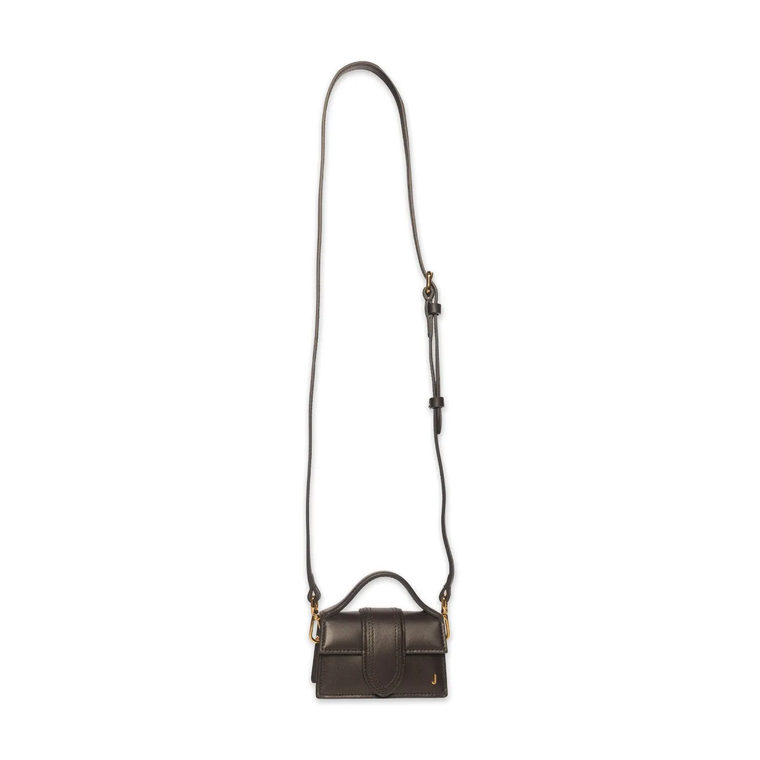 JACQUEMUS LE PETIT BAMBINO HANDBAG IN DARK BROWN