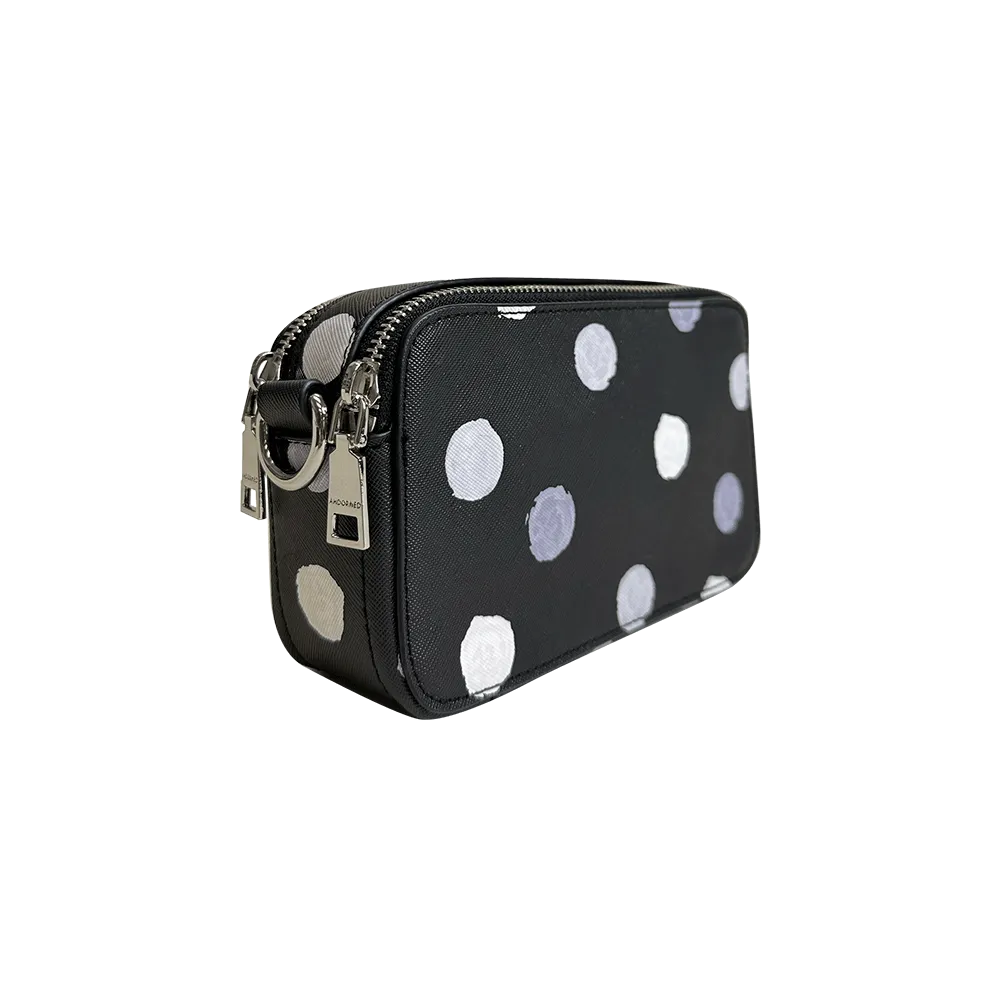 Jamie Polka Dot Camera Bag w/Interchangeable Bag Strap