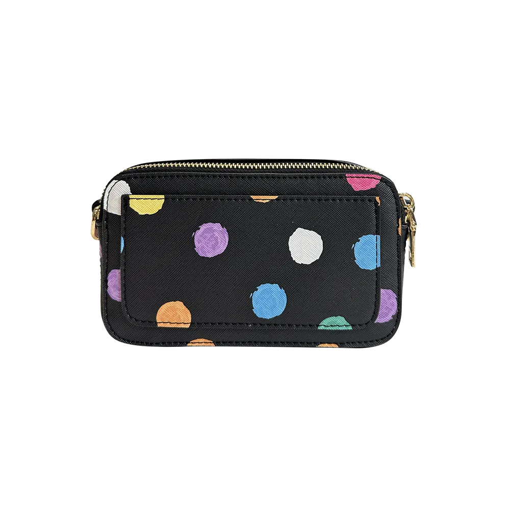 Jamie Polka Dot Camera Bag w/Interchangeable Bag Strap