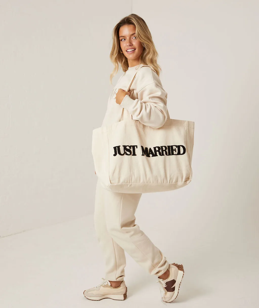 Just Married Tote Bag