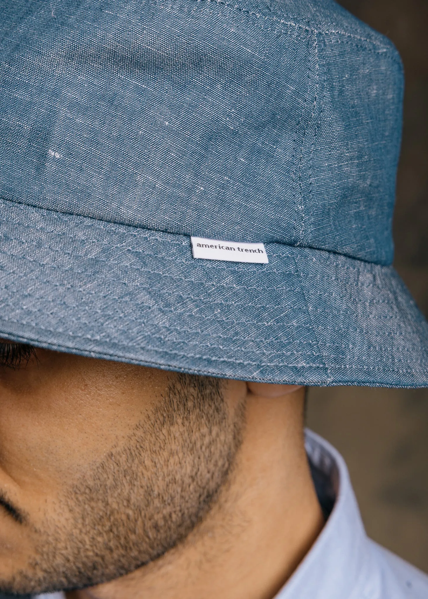 Linen Chambray Bucket Hat