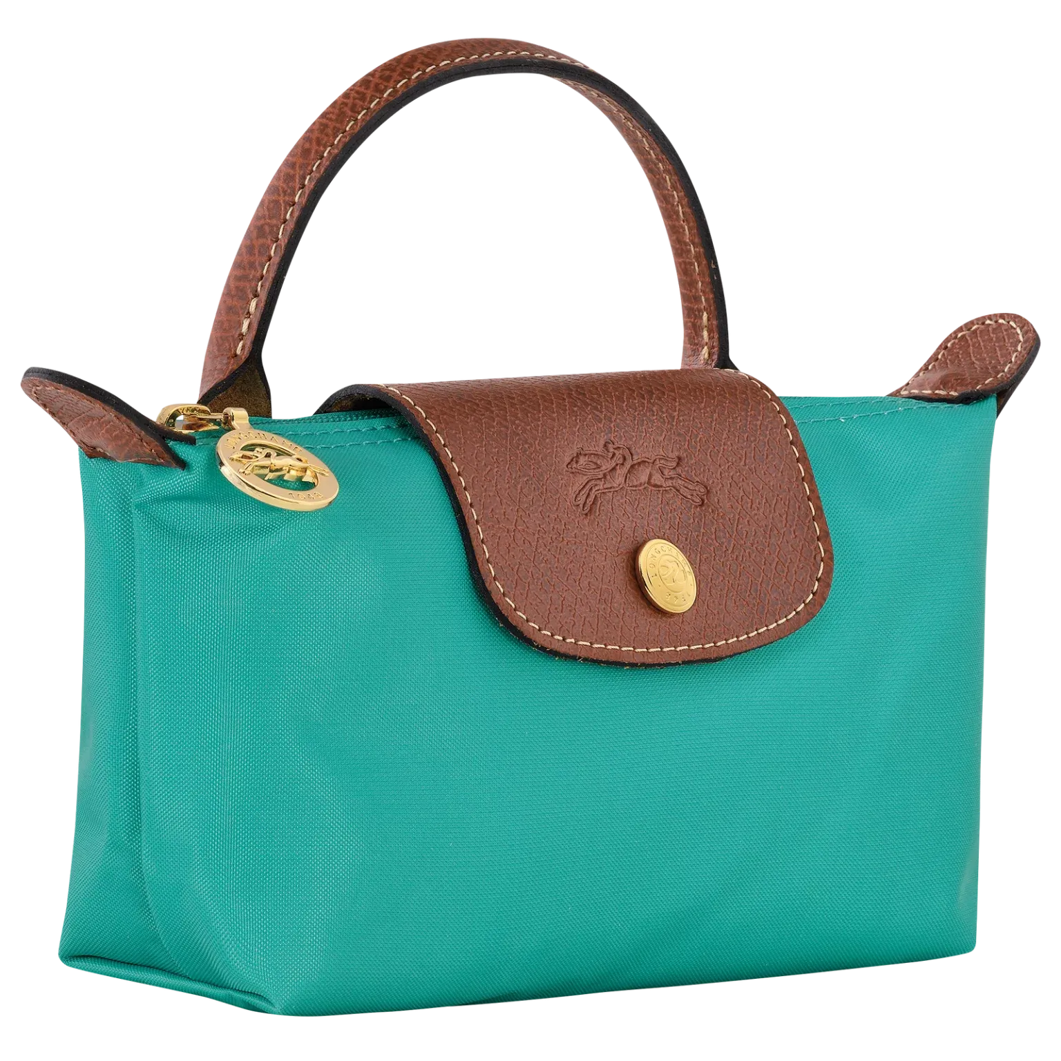 Longchamp Le Pliage Green Coin Purse Turqoise- Recycled Canvas