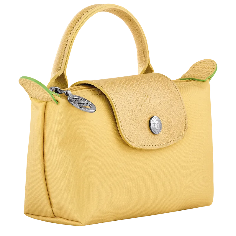 Longchamp Le Pliage Green Coin Purse with Handle Wheat