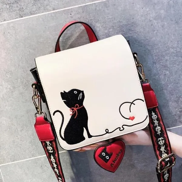 Love Meow Messenger Bag