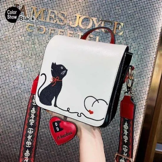 Love Meow Messenger Bag