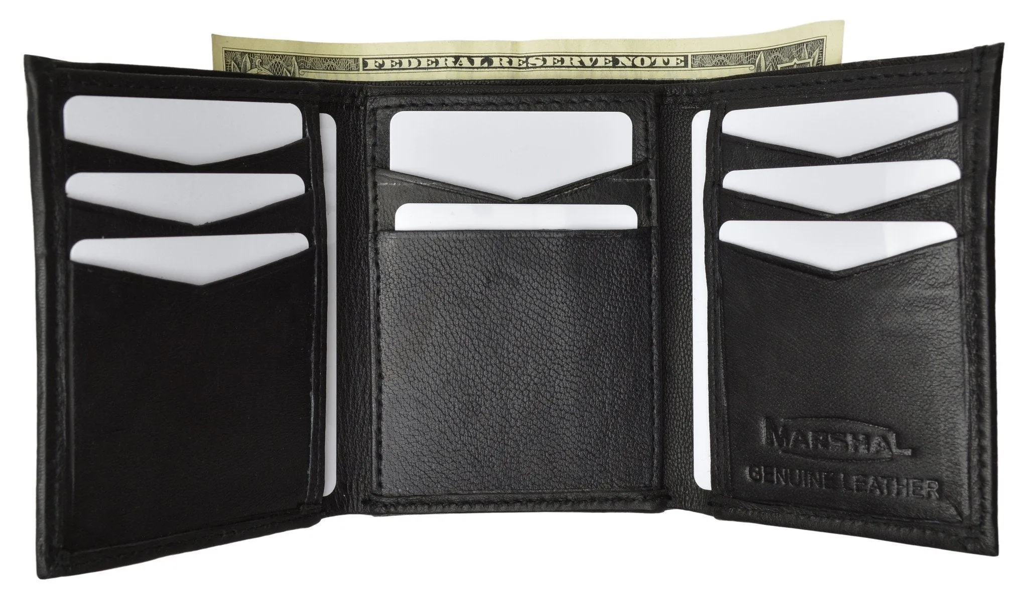 Men's Genuine Leather Trifold Wallet