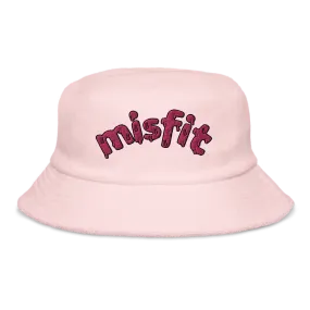 Misfit Embroidered Terrycloth Bucket Hat (Adult)