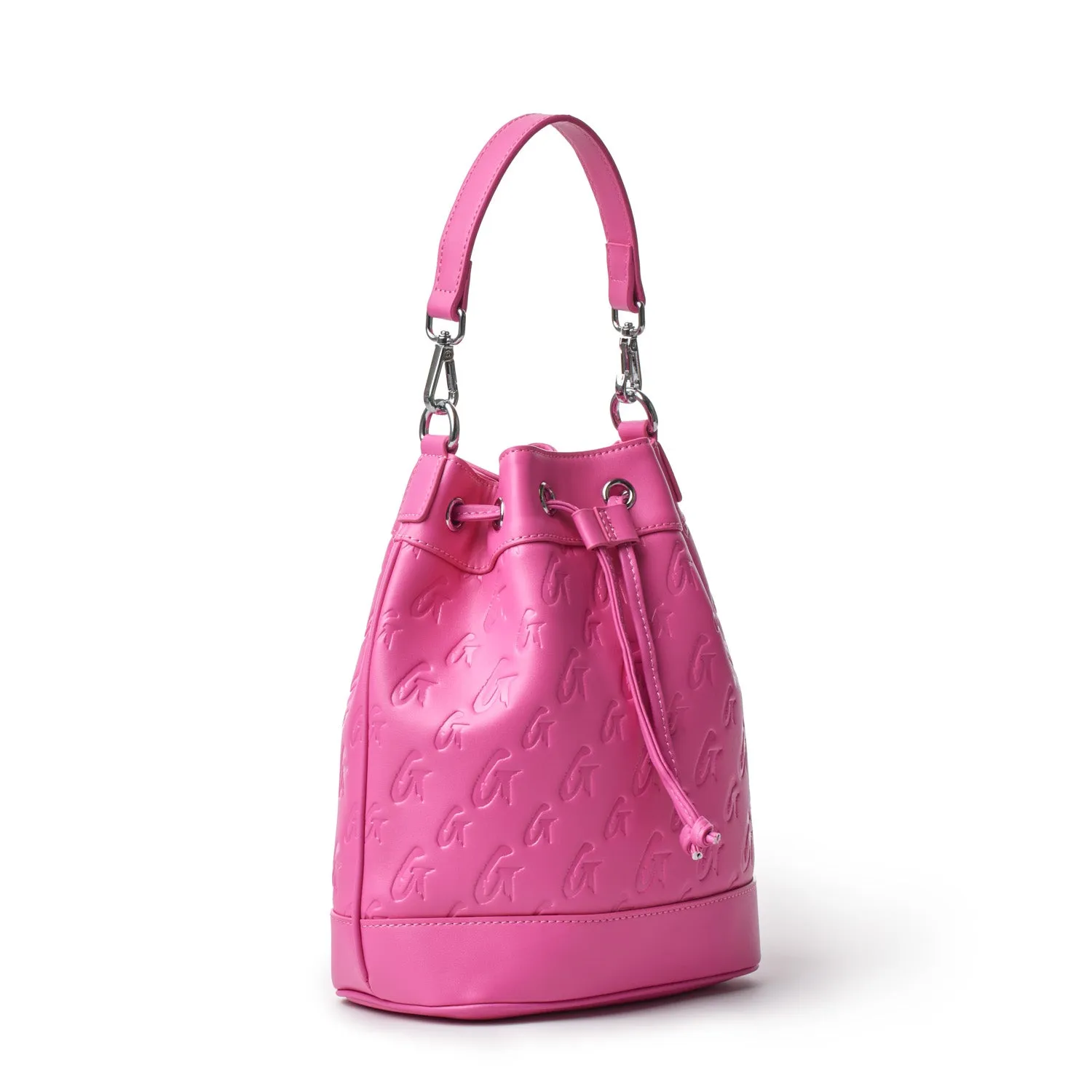 MONOGRAM MEDIUM BUCKET BAG HOT PINK