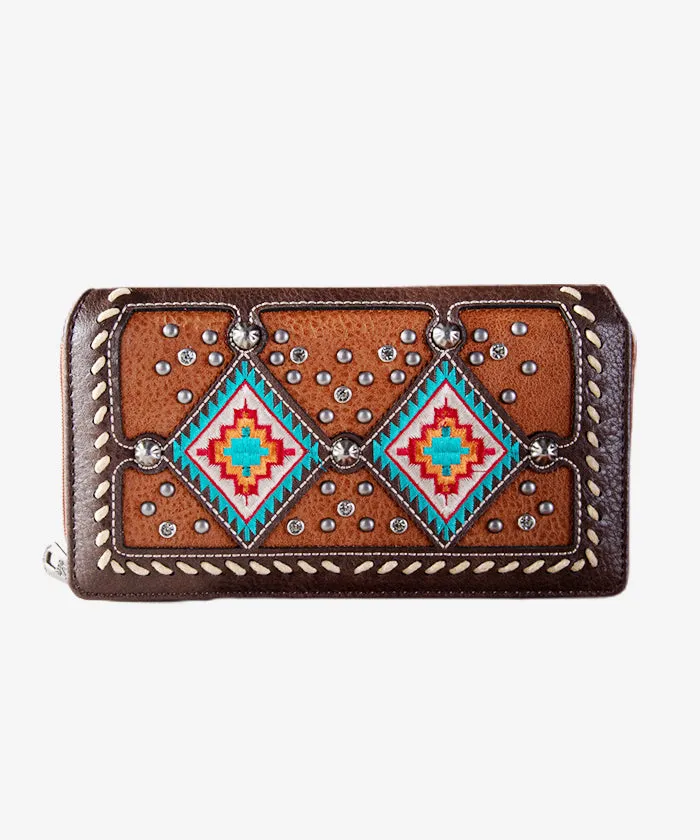 Montana West Aztec Studs Wallet