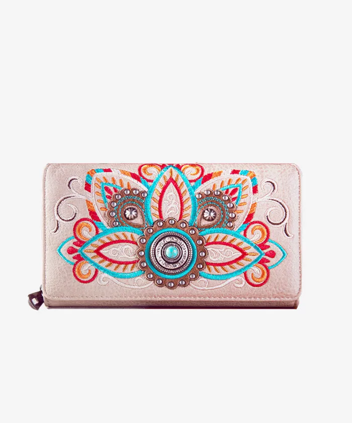 Montana West Concho Studs Wallet