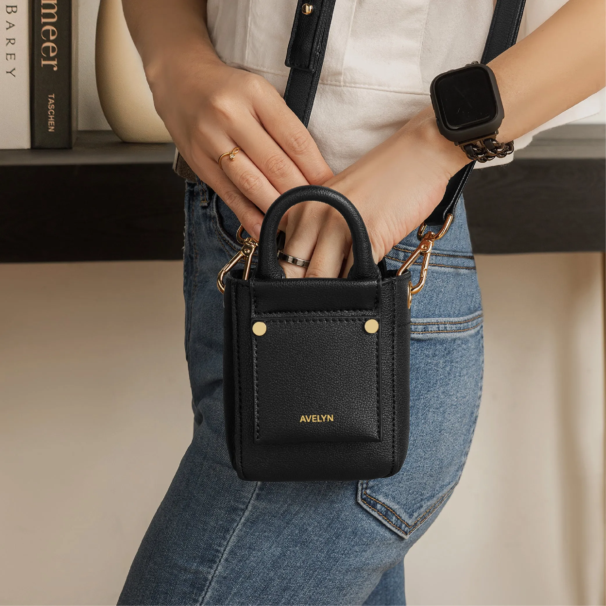 Nicola Micro Tote - Black