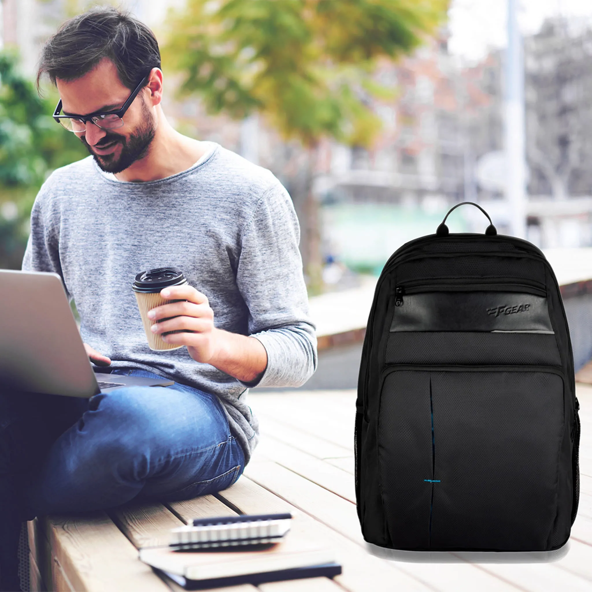 Odin 40L Black Laptop Backpack