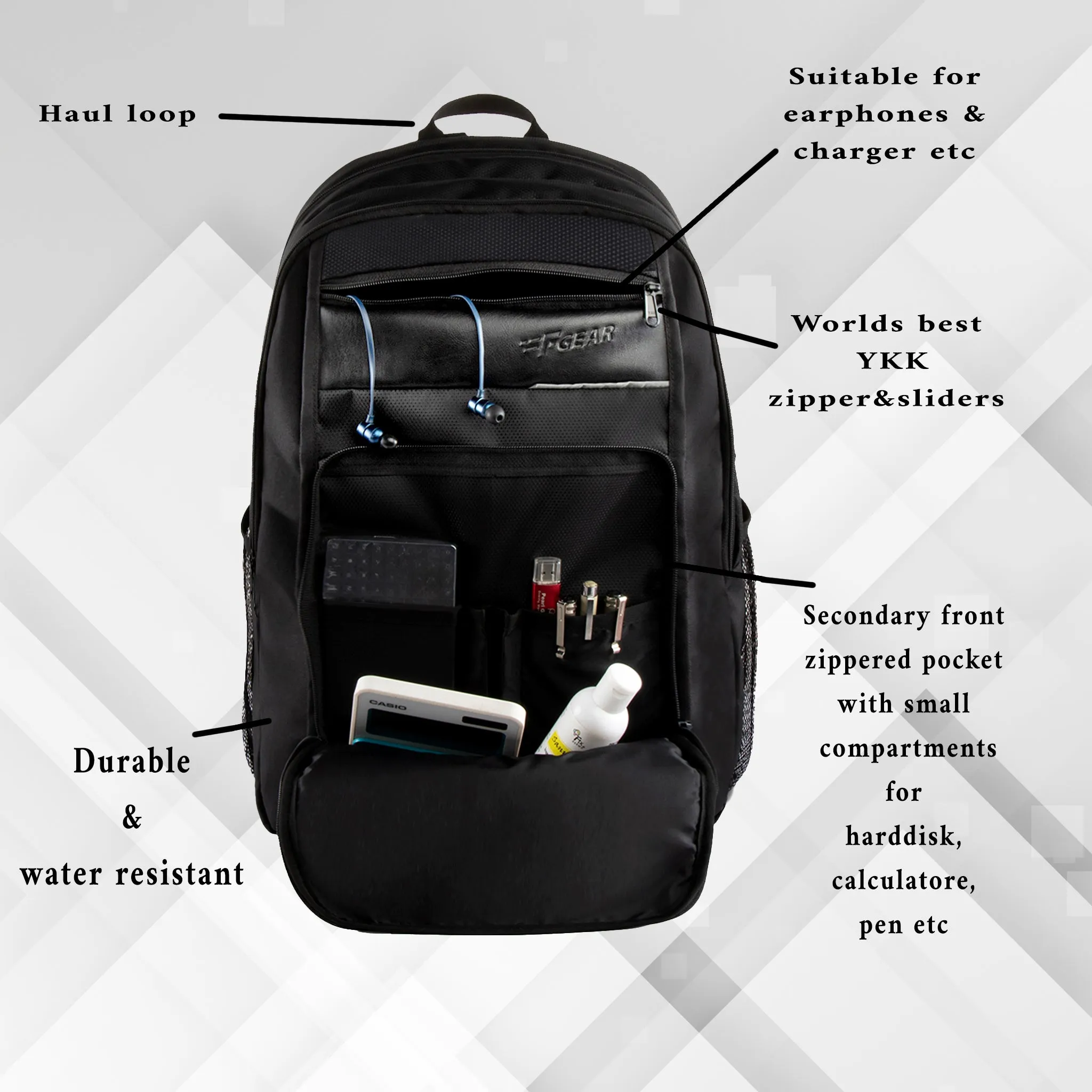 Odin 40L Black Laptop Backpack