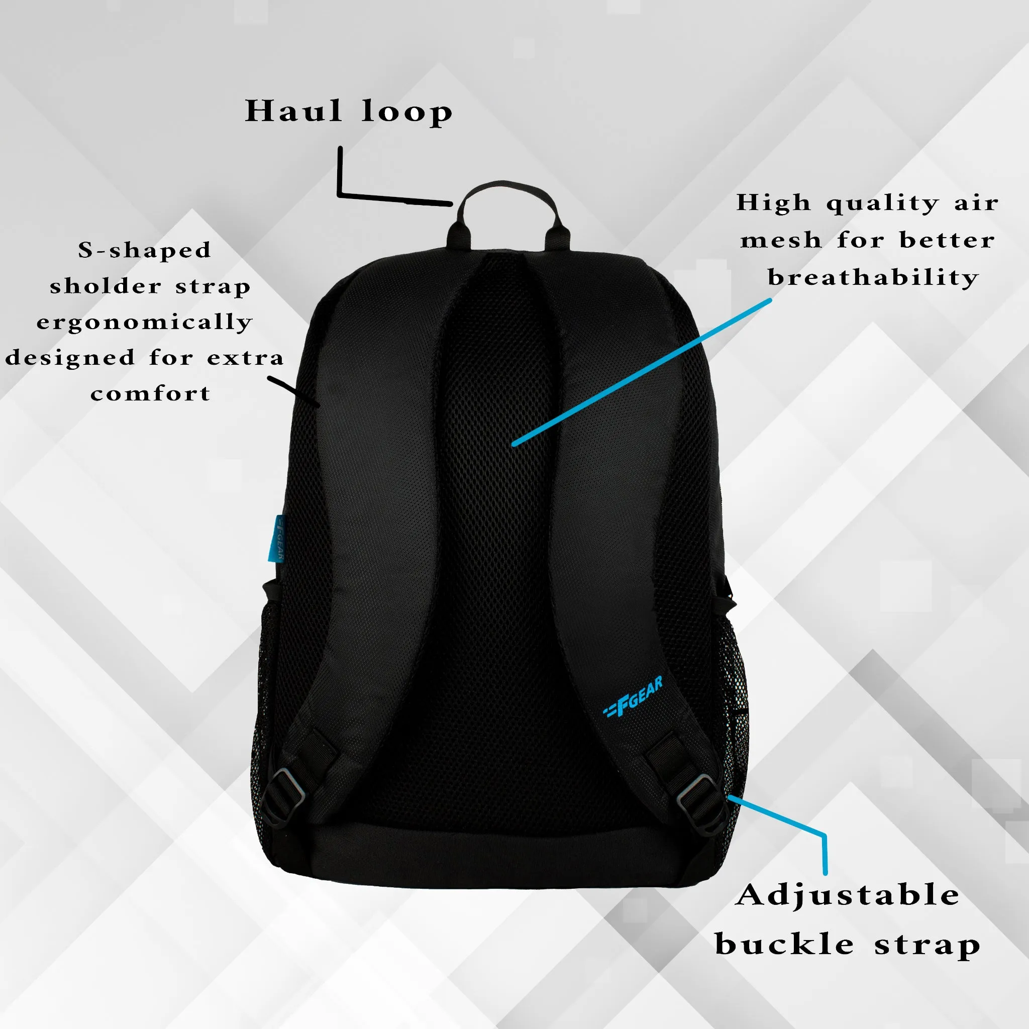 Odin 40L Black Laptop Backpack