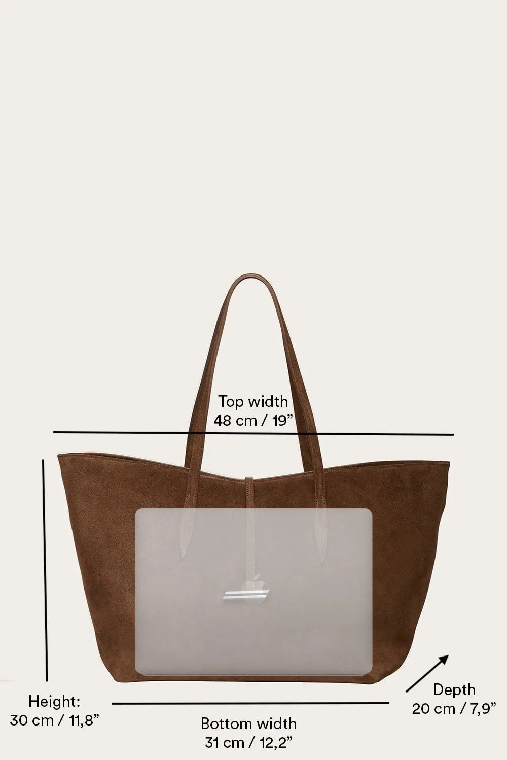 Penne Tote Dark Brown