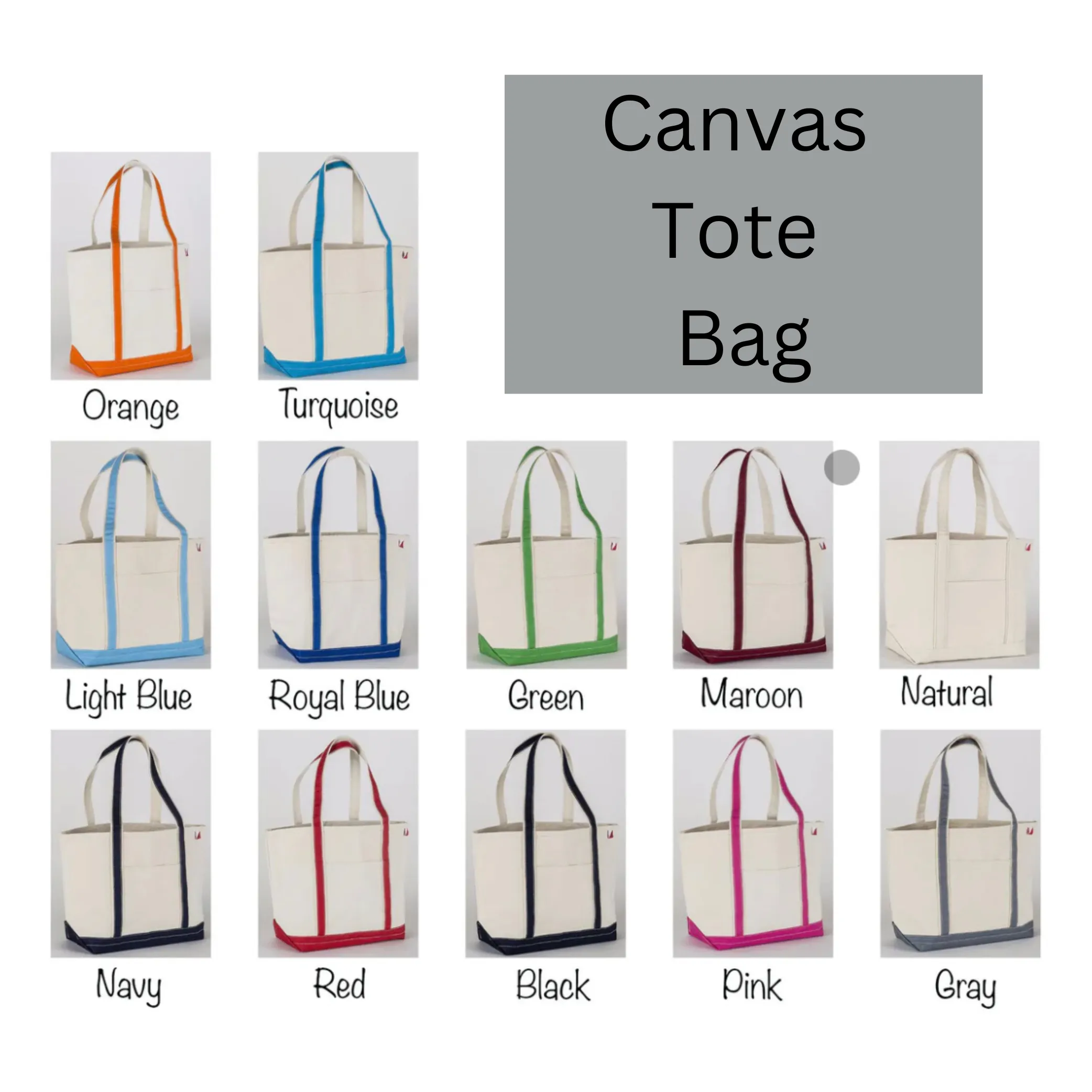 Personalized Shadow Design Canvas Tote