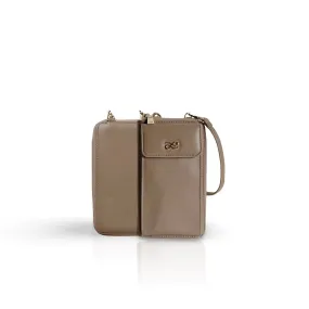 PHONE WALLET PU TAN TAUPE