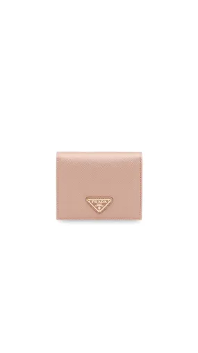 Saffiano Bi-fold Wallet - Pink