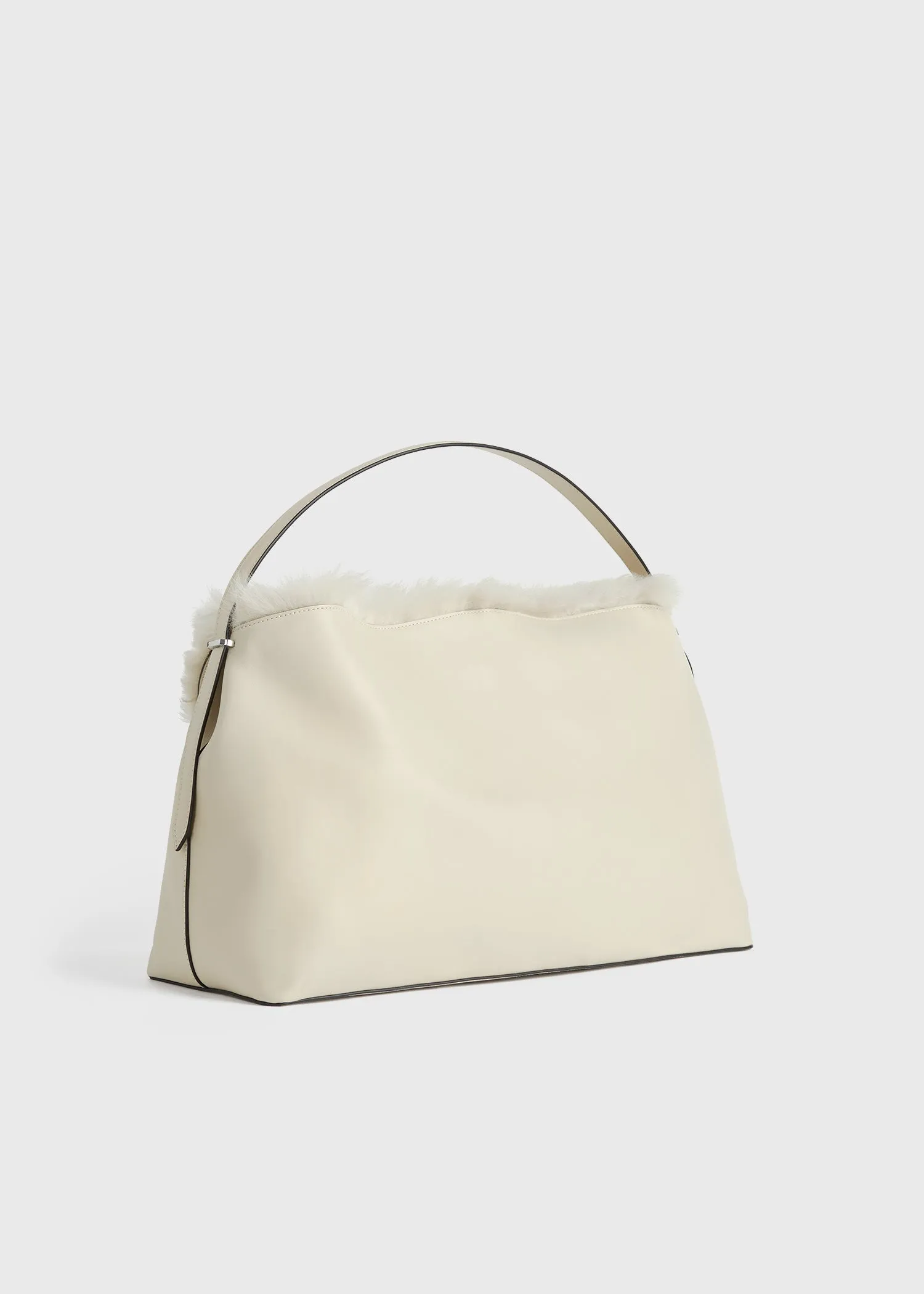 Shearling bag ecru