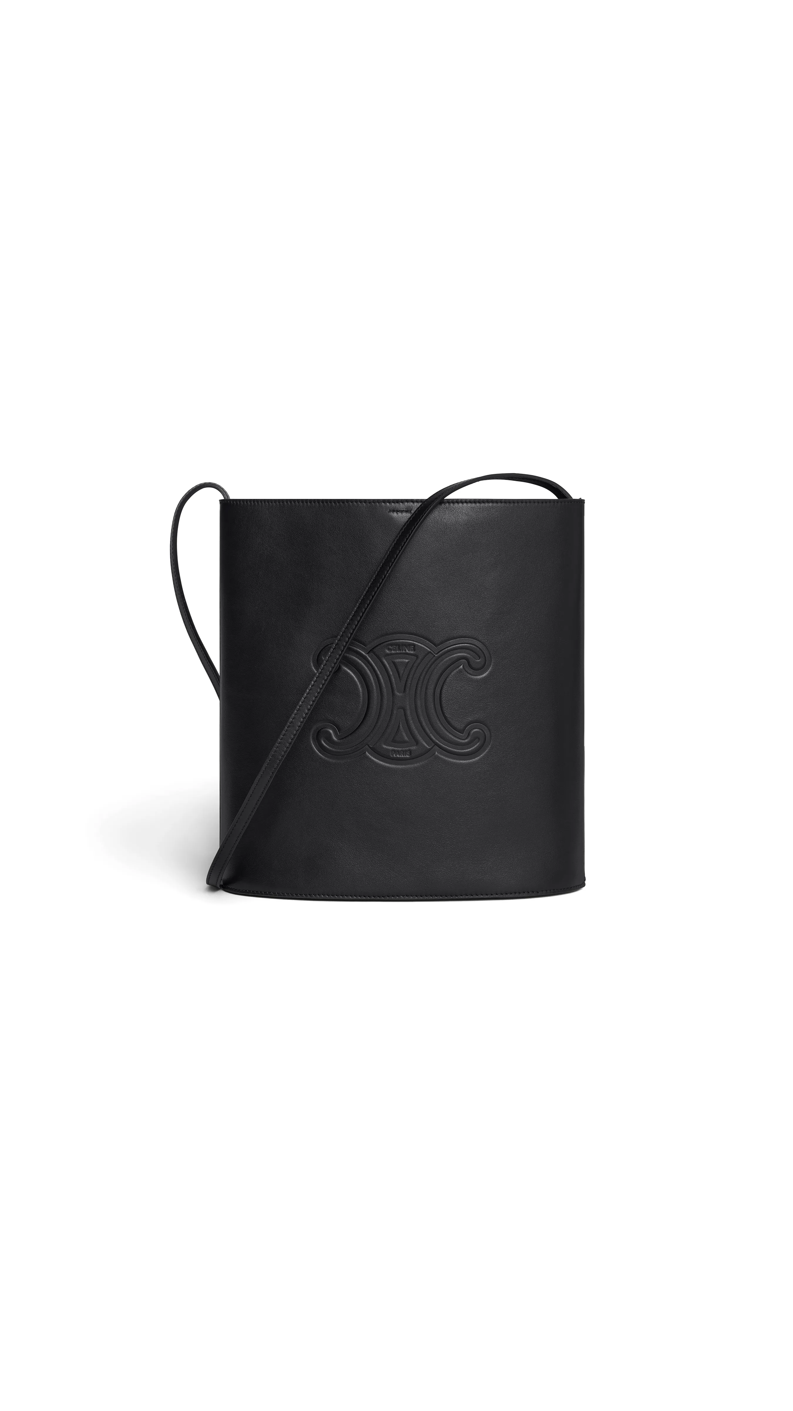 Small Bucket in Smooth Calfskin - Black